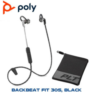Ploy Backbeat Fit 305 Black Includes Sport Mesh Pouch Dubai