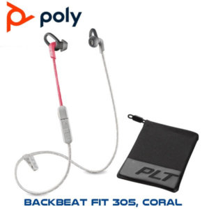 Ploy Backbeat Fit 305 Coral Includes Sport Mesh Pouch Dubai