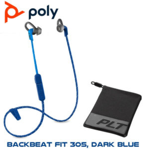 Ploy Backbeat Fit 305 Dark Blue Includes Sport Mesh Pouch Dubai