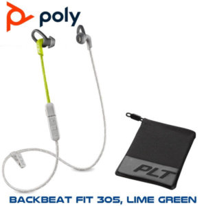Ploy Backbeat Fit 305 Lime Green Includes Sport Mesh Pouch Dubai