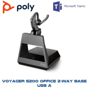 Ploy Voyager 5200 Office 2 Way Base Usb A Microsoft Teams Dubai