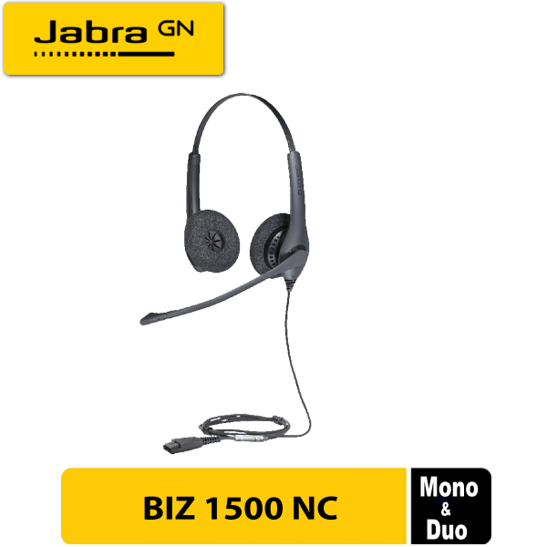 Jabra BiZ 2300 Duo QD Headset with Link 230 USB Adapter Cable for WORK FROM  HOME