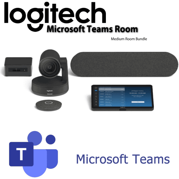 Autorisatie Oppervlakte cafe Logitech Tap Microsoft Teams Medium Room Video Conferencing Bundle.